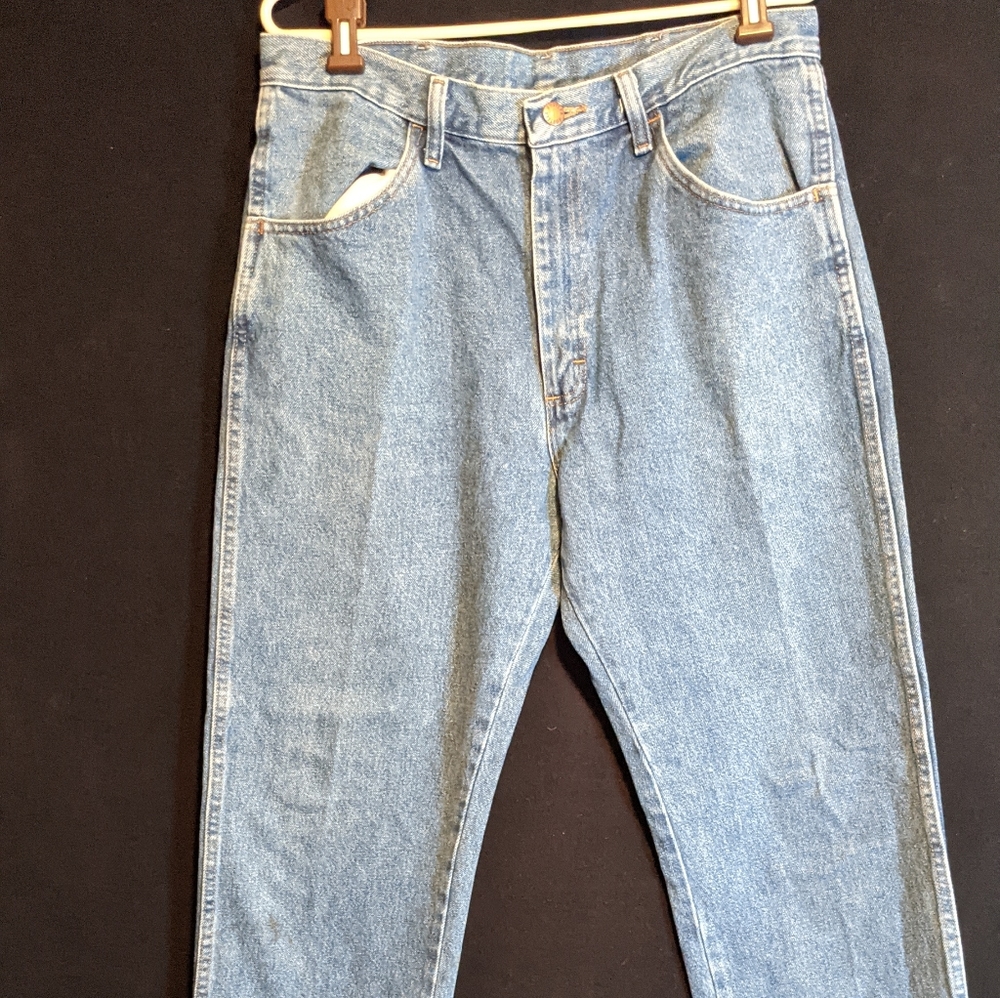Rustler Men's Relaxed Fit Denim Jeans 34 waist 34 length (preowned)